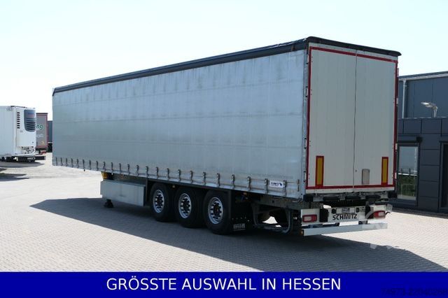 Open semitrailer with tarp SCHMITZ CARGOBULL Liftachse Palettenkasten LED Beleuchtung ¤359.-m
