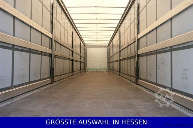 Open semitrailer with tarp SCHMITZ CARGOBULL Liftachse Palettenkasten LED Beleuchtung ¤359.-m