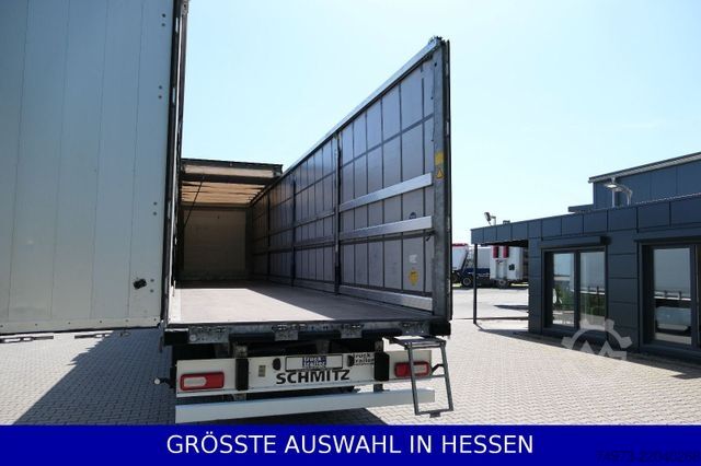 Open semitrailer with tarp SCHMITZ CARGOBULL Liftachse Palettenkasten LED Beleuchtung ¤359.-m