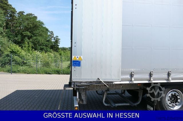 Open semitrailer with tarp SCHMITZ CARGOBULL Liftachse Palettenkasten LED Beleuchtung ¤359.-m