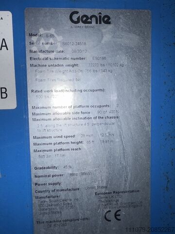 Teleskoparbeitsbühne Genie S65 GENIE S65