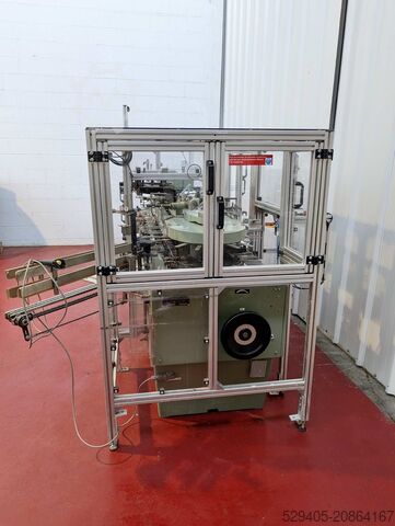 Automatische vertikale Etikettier- / Kartoniermaschine CAM AV65