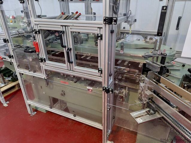 Automatische vertikale Etikettier- / Kartoniermaschine CAM AV65