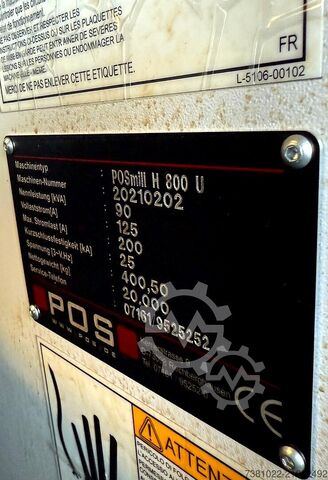 Universal machining center POS POSmill H 800 U