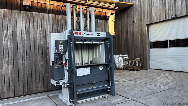 Baling press, textile press, clothing press, waste press HSM V-press 860