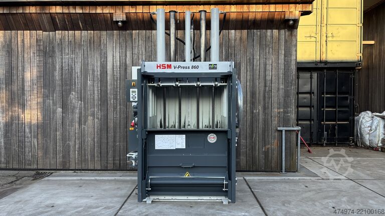 Baling press, textile press, clothing press, waste press HSM V-press 860