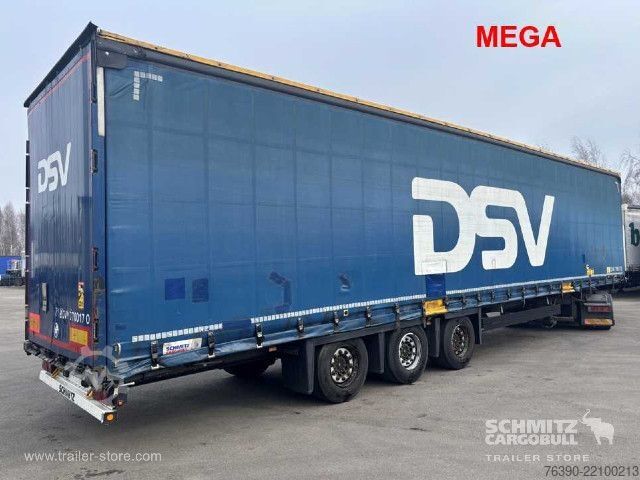 Auflieger mit Pritsche & Plane Schmitz Cargobull Semitrailer Curtainsider Mega
