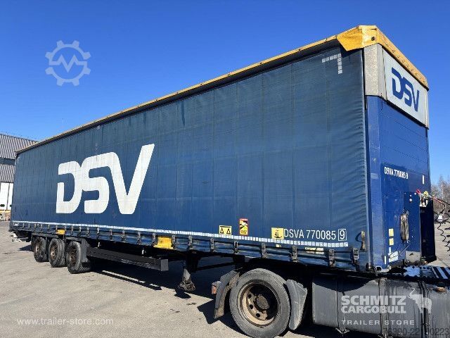 Auflieger mit Pritsche & Plane Schmitz Cargobull Semitrailer Curtainsider Mega