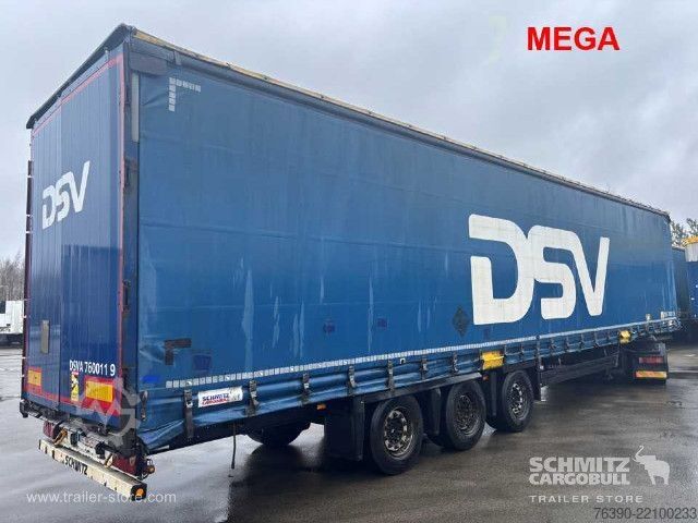 Auflieger mit Pritsche & Plane Schmitz Cargobull Semitrailer Curtainsider Mega