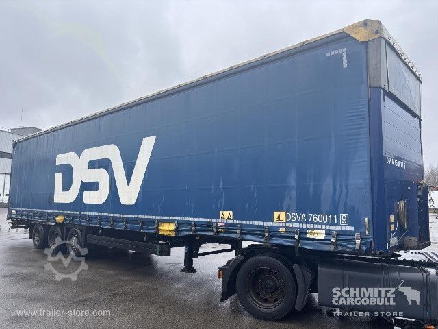 Auflieger mit Pritsche & Plane Schmitz Cargobull Semitrailer Curtainsider Mega