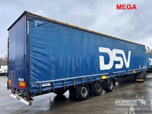 Auflieger mit Pritsche & Plane Schmitz Cargobull Semitrailer Curtainsider Mega