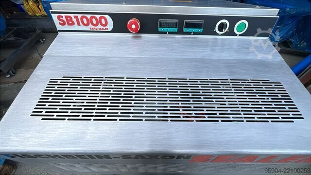 Bag sealing machine Saxon Continuous Bag Sealer SB1000 Electric Lift Mast