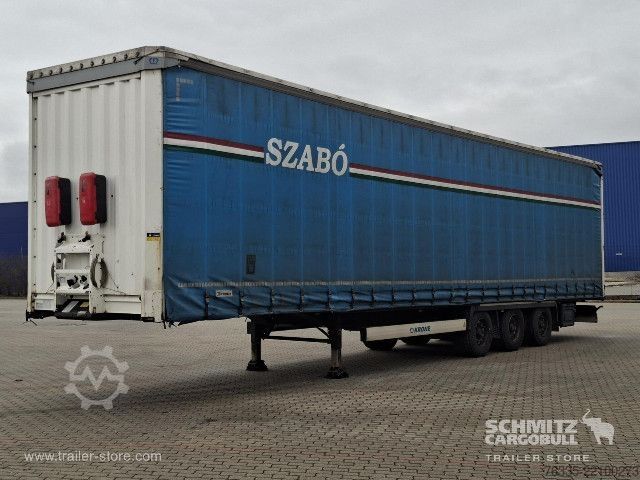 Auflieger mit Pritsche & Plane Krone Curtainsider Mega