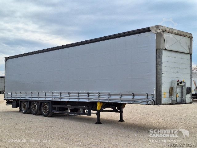 Open semitrailer with tarp Schmitz Cargobull Curtainsider Mega