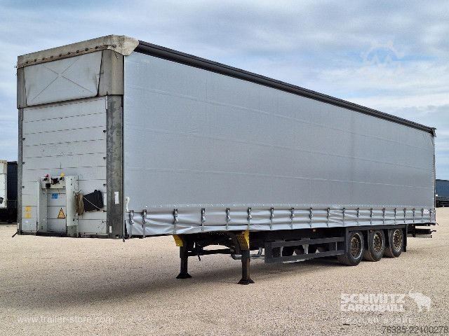 Open semitrailer with tarp Schmitz Cargobull Curtainsider Mega