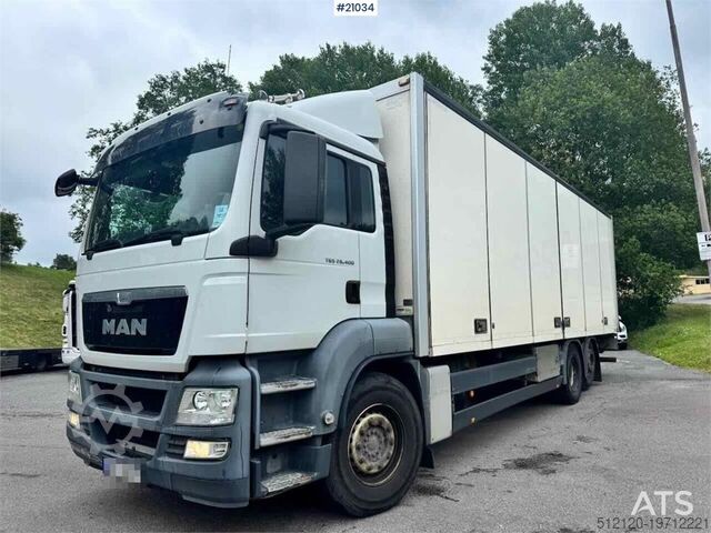 Koffer MAN TGS 26.400 6x2 Box truck w/ Full side opening. WAT