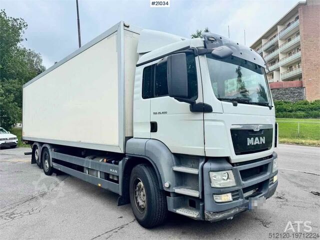 Koffer MAN TGS 26.400 6x2 Box truck w/ Full side opening. WAT