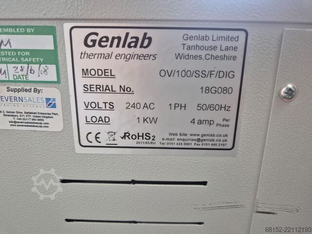 Genlab OV/100/SS/F/DIG General Purpose Oven Genlab .F.DIG