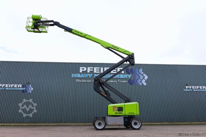 Gelenkteleskoparbeitsbühne Zoomlion ZA20JE Fully Electric Lithium-Powered, 4x4 Rough T