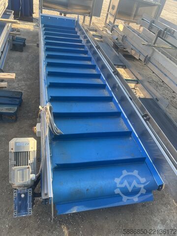 Feeder with pushers Inox 480 x 90 cm  