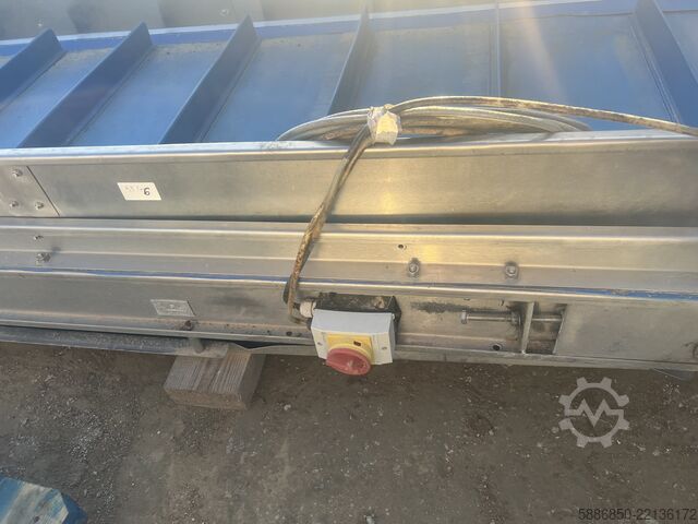 Feeder with pushers Inox 480 x 90 cm  