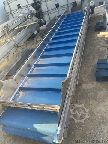 Feeder with pushers Inox 480 x 90 cm  