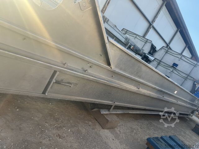 Feeder with pushers Inox 480 x 90 cm  