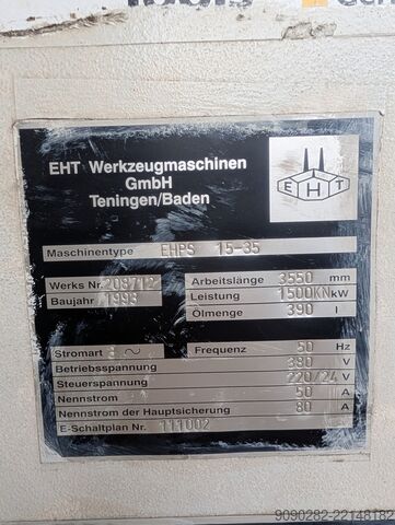 Press brake EHT EHPS 15-35