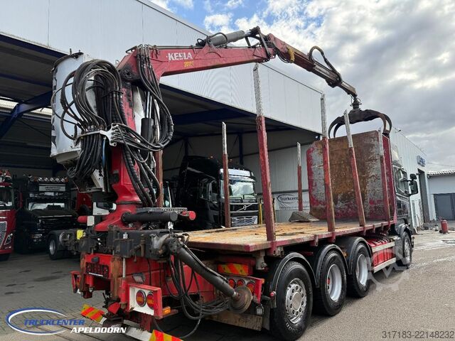 Log transporter Scania R620 V8 8x4, Kesla 2012T, Euro 5