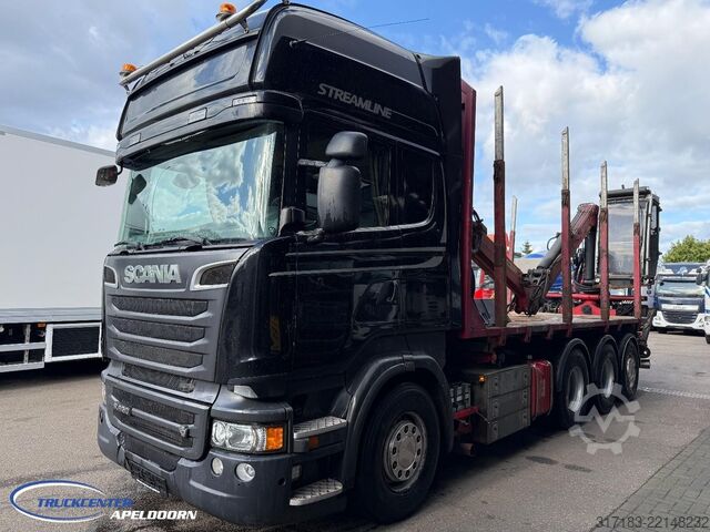 Log transporter Scania R620 V8 8x4, Kesla 2012T, Euro 5