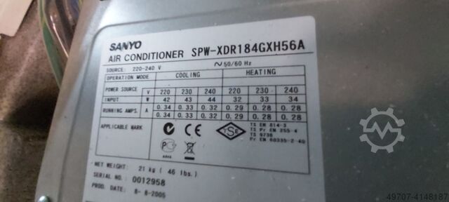 Klimaanlage SANYO SPW-XDR94GXH56(B)