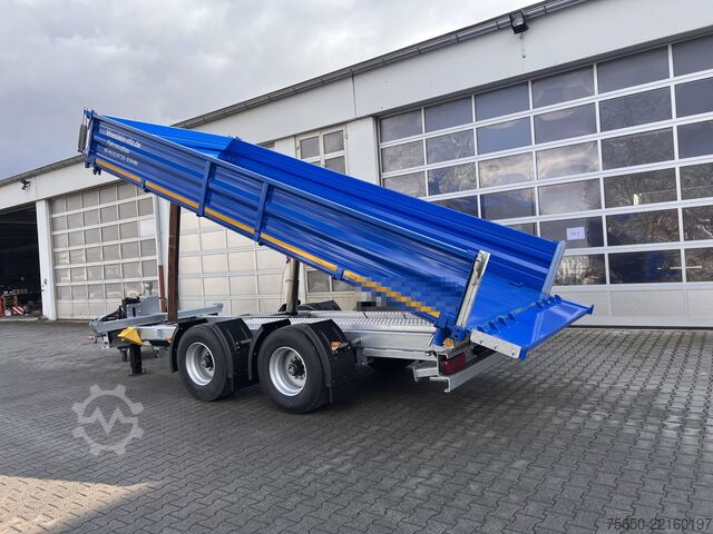Kippanhänger Möslein TTD 19 B  19 t Tandemkipper- Tieflader hydraulischer Klappe Breitbereifung