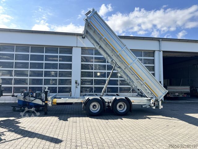 Kippanhänger Möslein TTD 19 B  19 t Tandemkipper- Tieflader hydraulischer Klappe Breitbereifung
