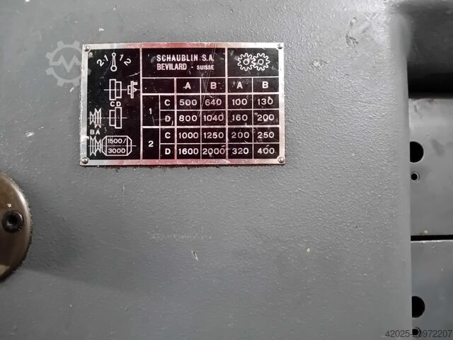Precision turning lathe SCHAUBLIN 