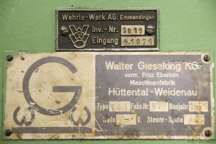 Behälterdrehvorrichtung Gieseking Rollenabstand 187 - 1000 mm