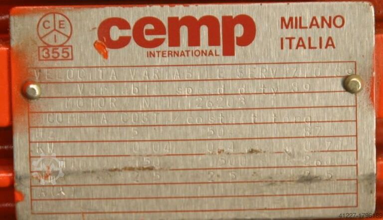 Electric motor 0.75 kW 1400 rpm cemp EEH 80