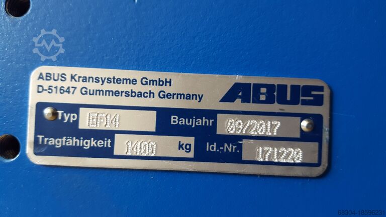 ABUS hoist motors / travel motors / gearboxes ABUS Fahrmotoren / Getriebe / Unterflaschen