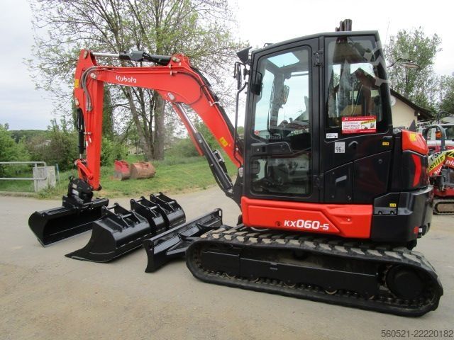 Mini excavators Kubota KX 060-5 - 5,6 Ton.- Powertilt + hydraul. Schnellw