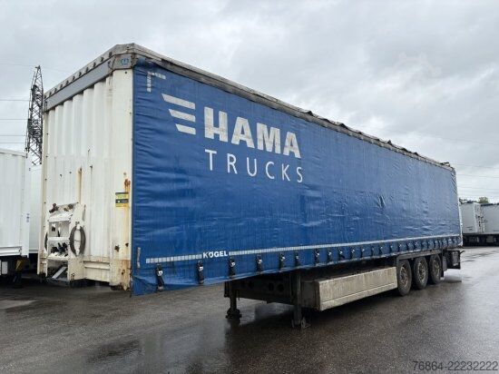Open semitrailer with tarp KRONE SD 24 TAUTLINER, BPW-ACHSEN, LIFTACHSE, EDSCHA-VERDECK,