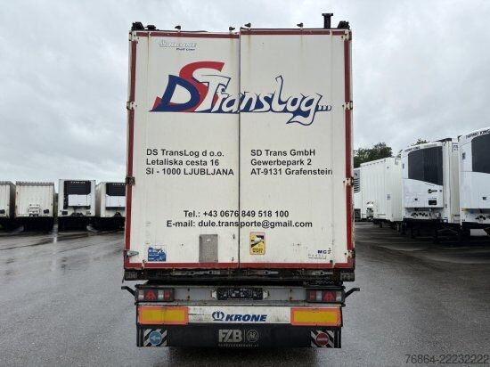 Open semitrailer with tarp KRONE SD 24 TAUTLINER, BPW-ACHSEN, LIFTACHSE, EDSCHA-VERDECK,