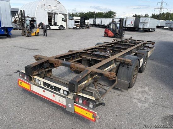 Swap chassis trailer KRONE ZZ/DC07 TANDEM-LAFETTE, STANDARD,   BPW-ACHSEN, HECKABSTüTZUNG