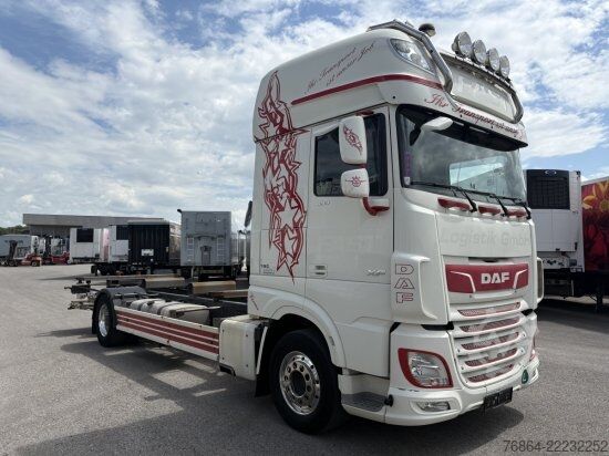 Swap body truck DAF XF 480 FA BDF SSC EURO 6, BäR CARGOLIFT FALT, RETARDER
