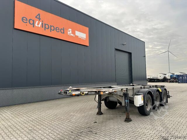 Container transportation Van Hool 20FT/3-axles / empty weight: 3.150kg / galvaniz...