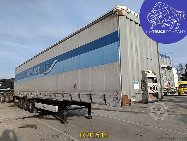 Sliding tarpaulins Krone curtainsider hardwood floor