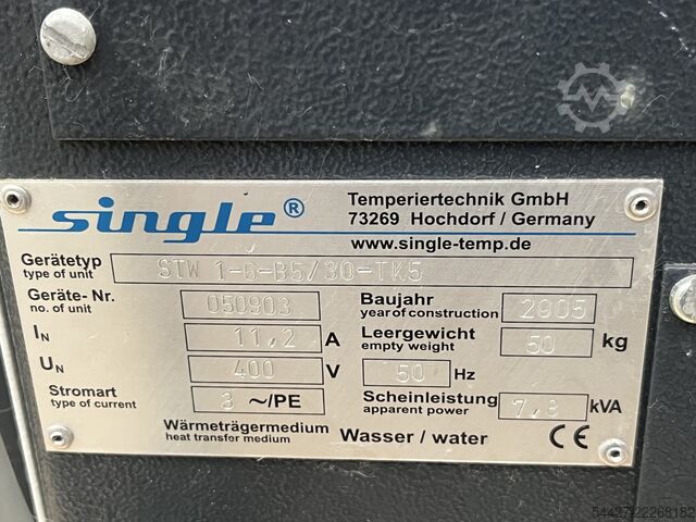 Temperature control units Single STL 1-27-B10/20-TKS6-B5/10-TK6