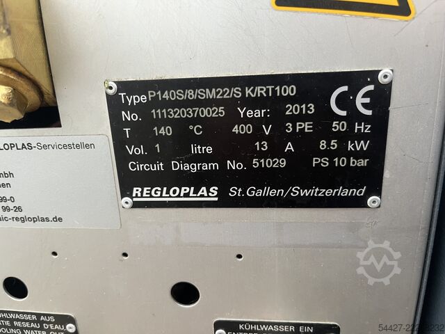 Temperiergeräte Regloplas P140S/8/PM23/S K/RT 100