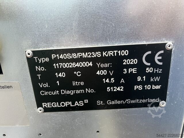 Temperiergeräte Regloplas P140S/8/PM23/S K/RT 100