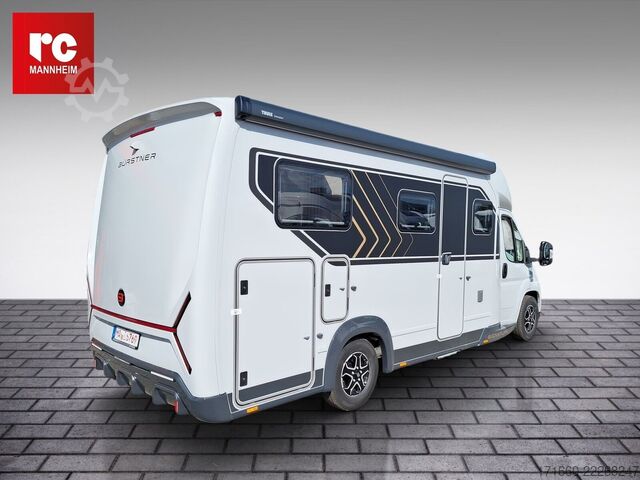 Teilintegriertes Wohnmobil BÜRSTNER Signature SFT 7.1 Markise, grau/gold