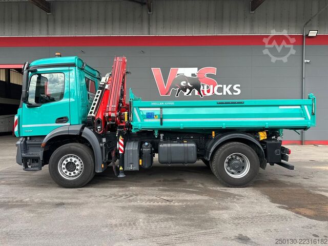 Dreiseitenkipper LKW MERCEDES-BENZ Arocs 1832 K 4x2 MEILLER & FASSI F120B LK