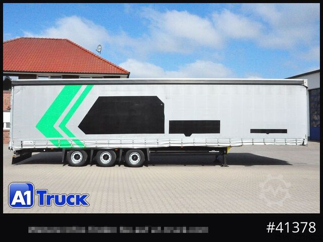 Open semitrailer with tarp SCHMITZ SCB  24, Mega, Speed Curtain, VDI 2700, neue Plane